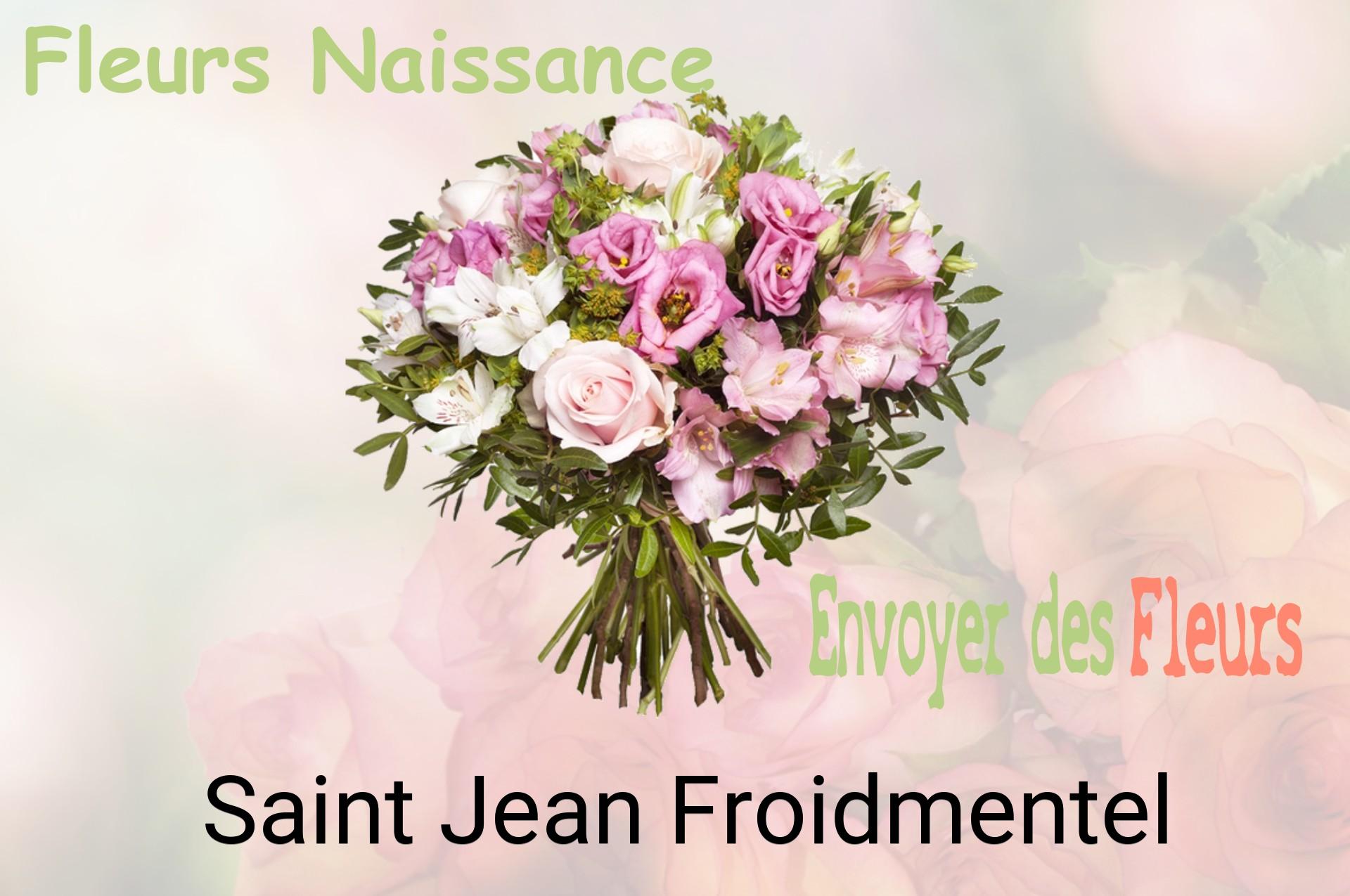 Bouquet de fleurs de naissance livré à Saint-Jean-Froidmentel